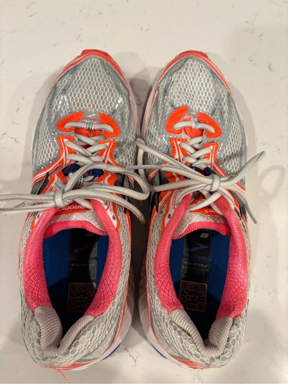 Brooks Women’s Ravenna 5 Running Shoes - Gray, Orange, Pink, Blue
